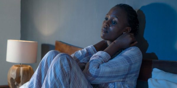 Upset Sad African American women suffering